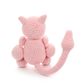 Funny Crochet Pink Monster Plush - Cute Amigurumi Anime Desk Buddy Gift