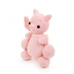 Funny Crochet Pink Monster Plush - Cute Amigurumi Anime Desk Buddy Gift