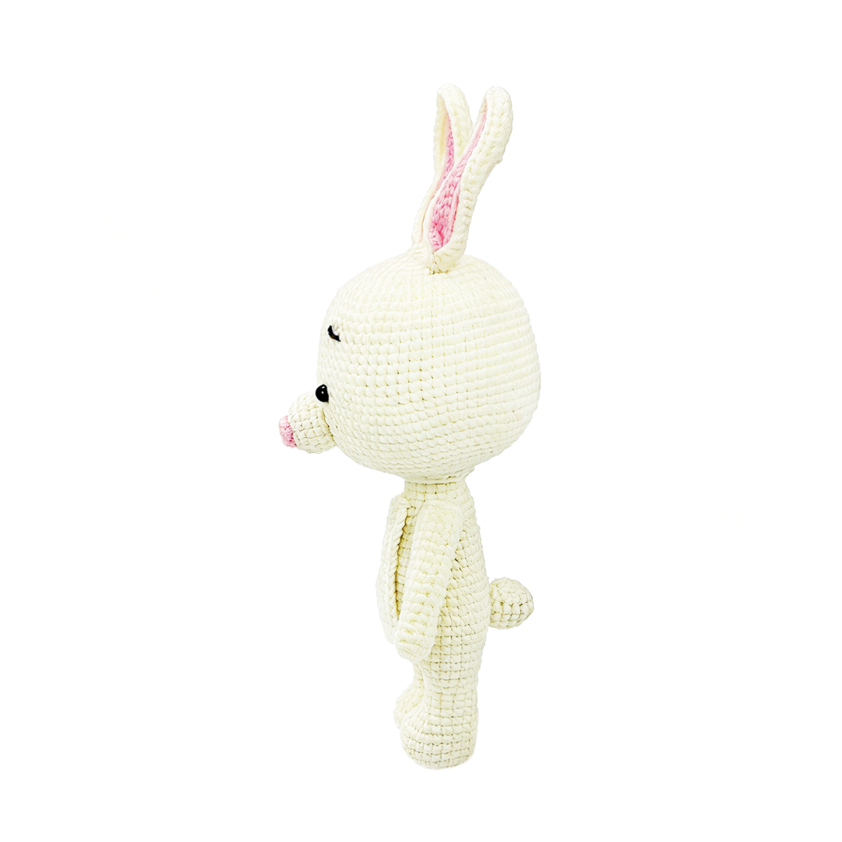 Innocent White Rabbit Stuffed Animal - Sweet Crocheted Comfort Plushie