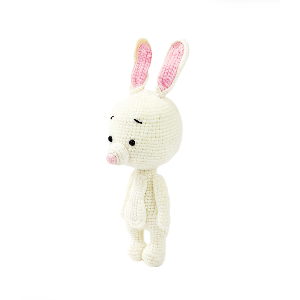 Innocent White Rabbit Stuffed Animal - Sweet Crocheted Comfort Plushie