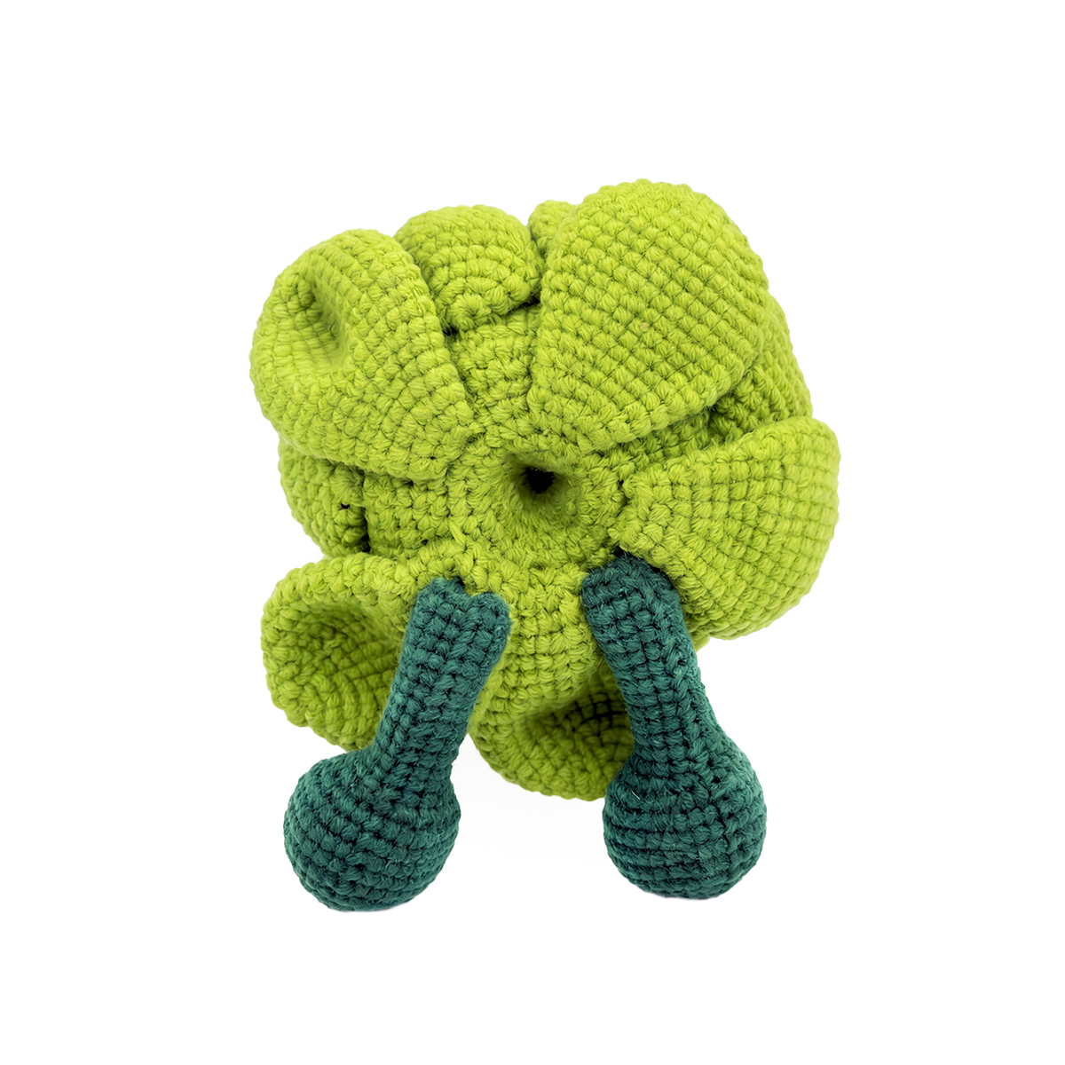 Handmade Crochet Artichoke Plush - Minimalist Amigurumi Vegetable Toy