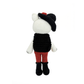 Grumpy French Bear Crochet Plush - Quirky Amigurumi Artist Doll
