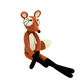 Funny Derpy Fox Crochet Plush - Stressed Out Long Leg Animal Desk Buddy