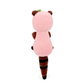 Handmade Crochet Otter Plush - Cute Amigurumi Pink Animal holding Fish Toy