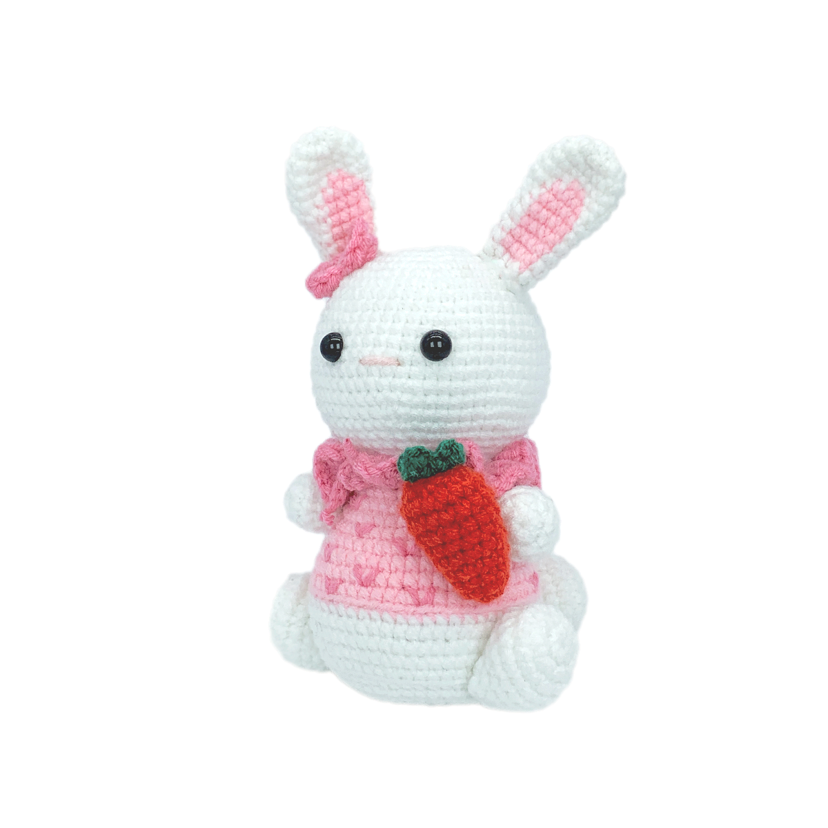 Handmade Crochet Bunny Plush - Cute Amigurumi Easter Rabbit Nursery Decor