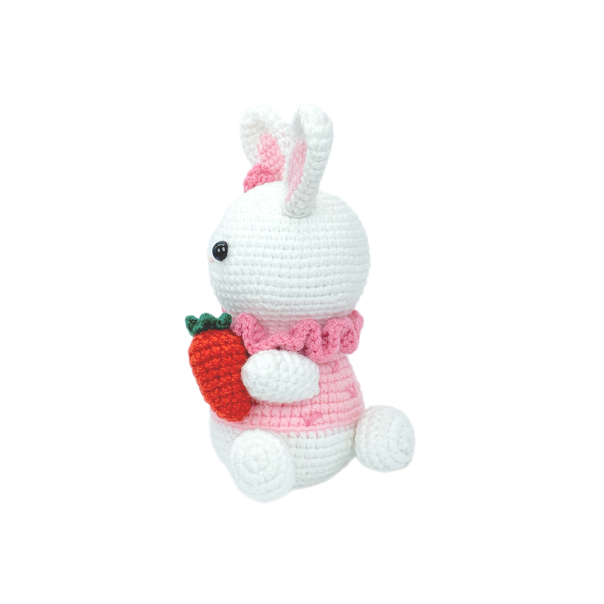 Handmade Crochet Bunny Plush - Cute Amigurumi Easter Rabbit Nursery Decor