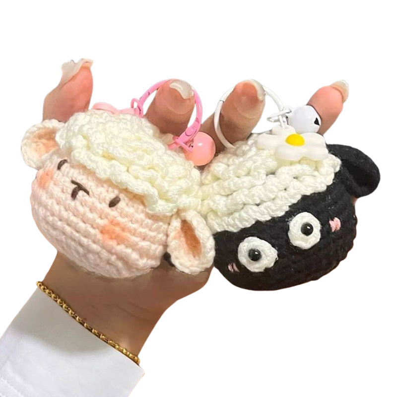 DIY Mini Sheep Keychain/Pendant - Knitted Craft