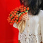 Handmade Floral Bouquet Crochet Blanket