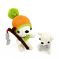 Handmade Crochet Polar Bear Set - Cute Amigurumi Mother and Baby Nursery Decor
