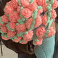Handmade Floral Bouquet Crochet Blanket