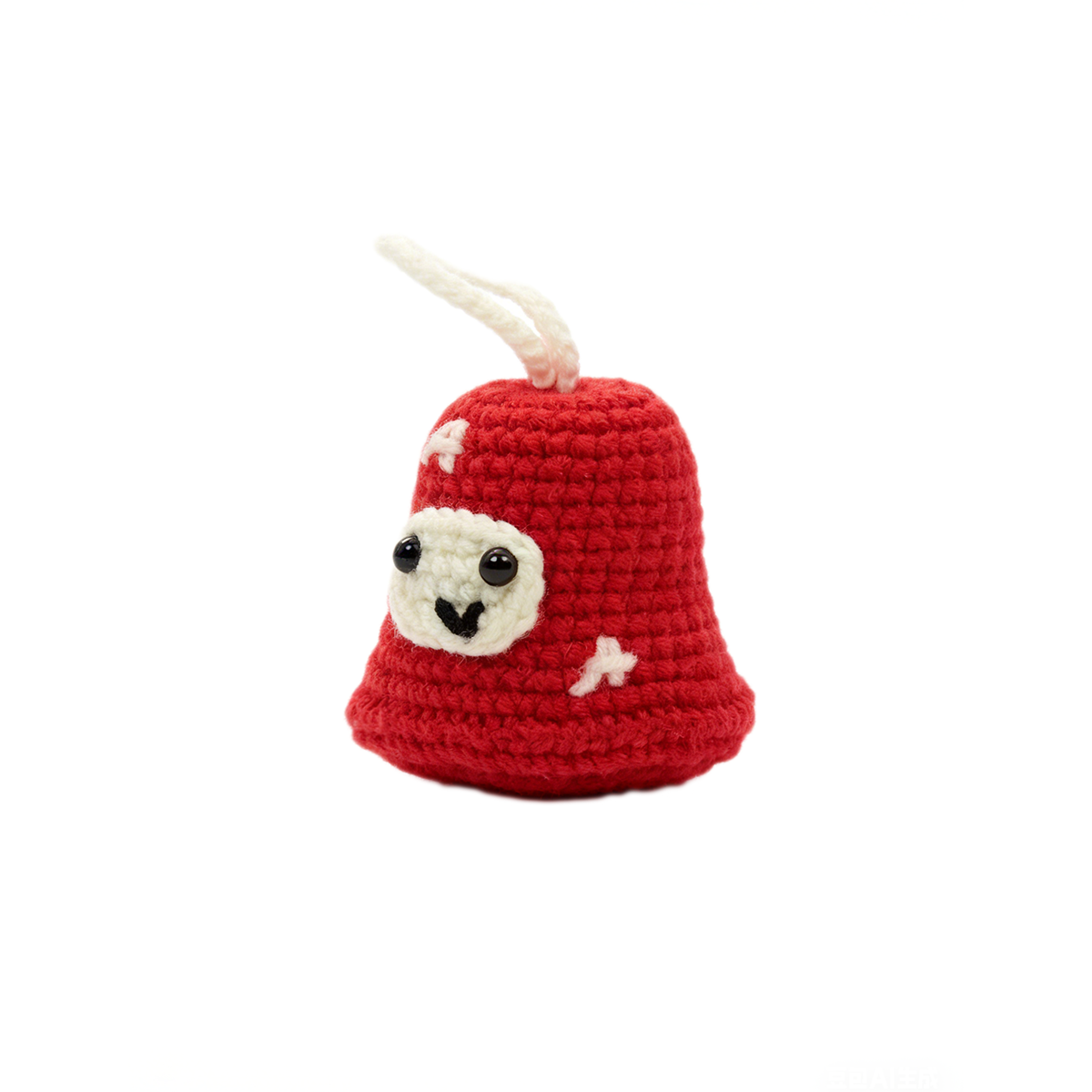 Cute Crochet Christmas Bell Ornament - Handmade Amigurumi Holiday Gift