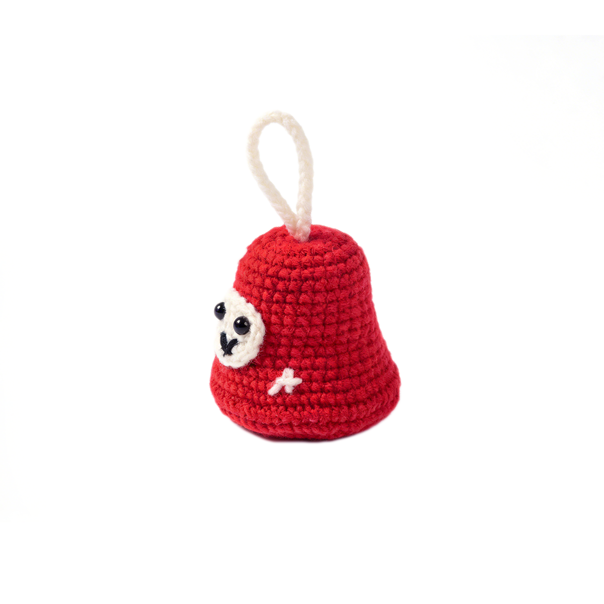 Cute Crochet Christmas Bell Ornament - Handmade Amigurumi Holiday Gift