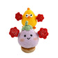 Eggplant doll crochet DIY kit, a gift for friends, a crocheted pendant bag.