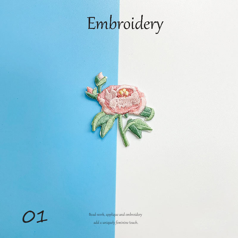 Floral Embroidery Patches