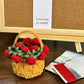 Mini rose bouquet coaster DIY knitting kit