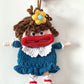 Ugly-cute DIY car key pouch kit, handmade yarn, crochet, cute pendant gift