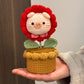 Flower Pig Potted Plant Milk Cotton Cute Doll DIY Craft Yarn Knitting Material Kit Gift