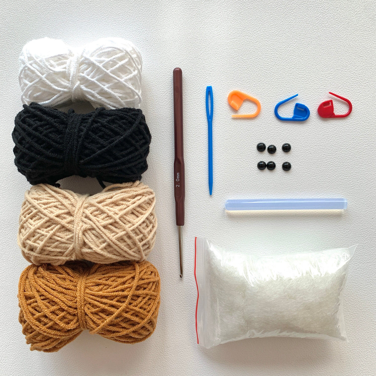 Sausage-lip earphone cover DIY material kit, handmade crochet access card cover, key pouch, yarn crochet