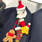 Christmas Ghost Gingerbread Man Ornament DIY Material Kit, Keychain, Crochet, Car Pendant
