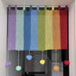 DIY DIY Dopamine Rainbow Wool Door Curtain Knitting Material Pack Crochet Crochet Cute Furniture Decorative Curtains