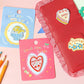 Heart-Shaped Cake Embroidery Patch