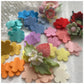 Multicolor Hand-Cut Felt Flowers, 2.5 cm / 1.5 cm Five-Petal Shapes