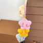 Cute little star pendant, handmade yarn, DIY crochet kit, crochet doll gift.