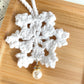 Snowflake pendant DIY yarn knitting kit crochet gift