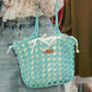 DIY Crochet Summer Floral Wedding Openwork Bag Small Round Yarn Shoulder Bag Knitting DIY Material Kit