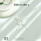 Pure White Butterfly Embroidered Patch