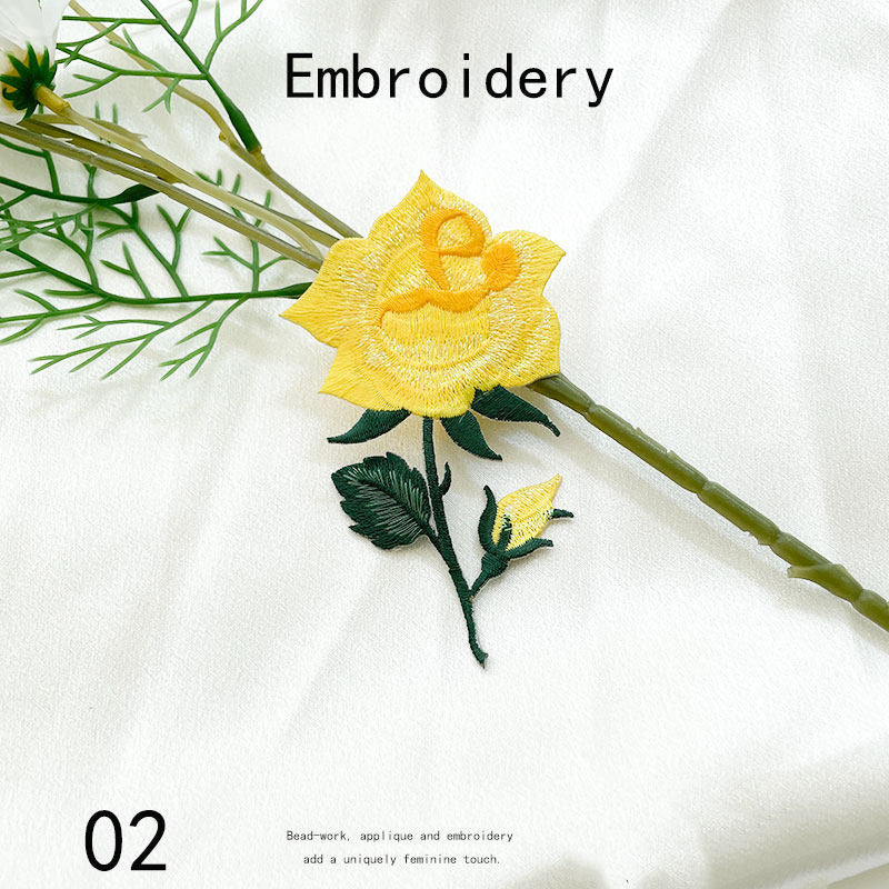 Floral Embroidery Patch