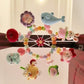DIY materials for hand-knitting baby crib mobiles and crochet hooks