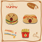 Hamburger Capybara Embroidery Patch