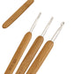 Carbonized Bamboo-Handled Crochet Hook