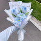 DIY Craft Kit,Complete Set for Handcrafting a Tulip & Rose Bouquet using Chenille Stems — A Woven Valentine's Day Gift