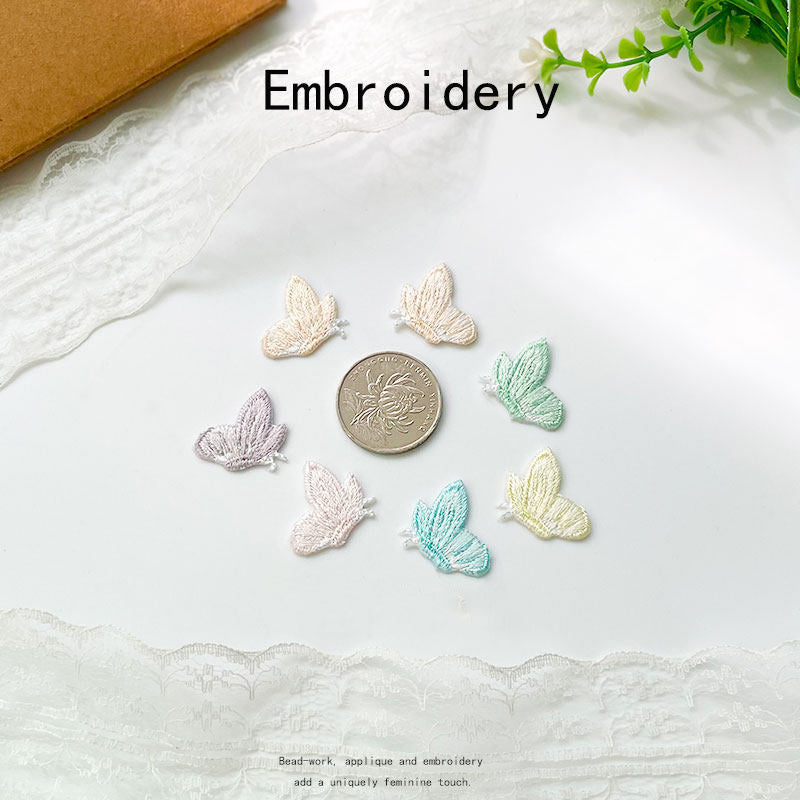 Small Butterfly Embroidered Appliqué