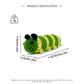 Green Crochet Caterpillar Plush Toy