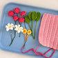 Hiroshi's Bouquet Material Kit for Misae,DIY Crocheted Wool Gifts, Backpack Ornaments, Keychains