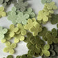 Wool Felt Hydrangea & Green Leaf Craft Set