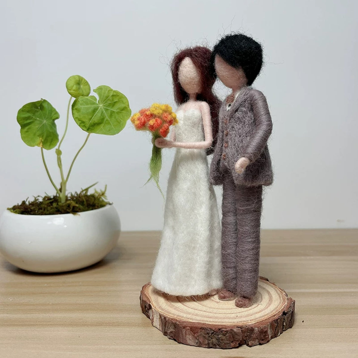 Wedding Couple Felting Decor Kit