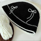 DIY bow fisherman's hat crochet kit - handmade knitting gift