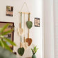 Hand-woven leaf tapestry, a fresh and charming room renovation wall decoration for guesthouses and guesthouses.