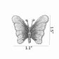 Gold-Edged Butterfly Embroidery Patch