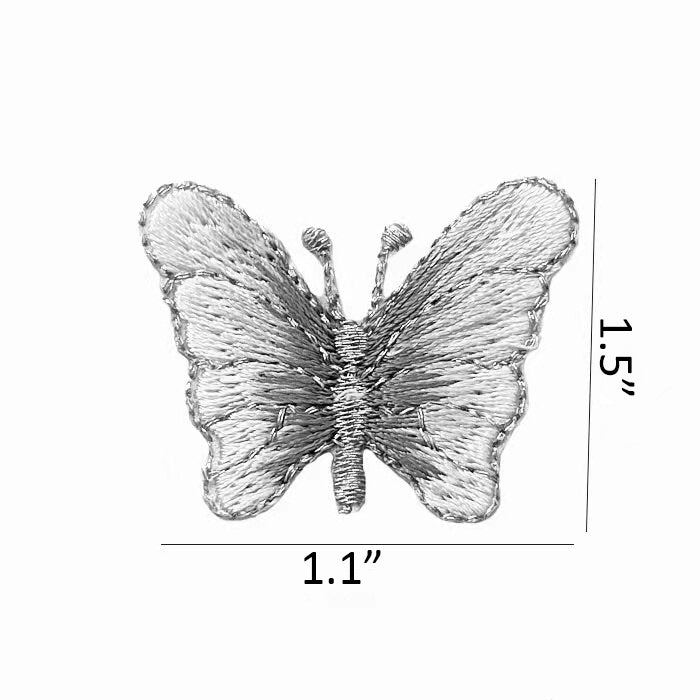 Gold-Edged Butterfly Embroidery Patch
