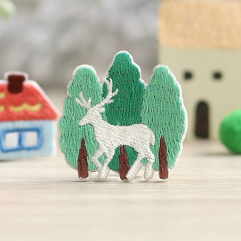 Nature-Themed Embroidery Patches