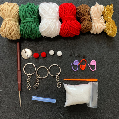 Christmas gift DIY knitting kit crochet pendant