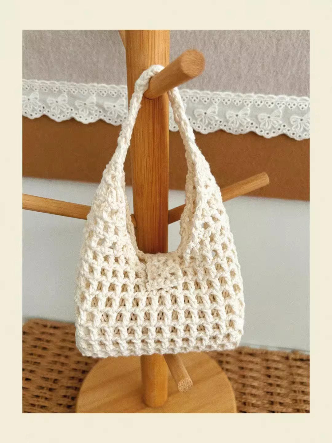 DIY Yarn Hand-Knitted Bag Kit — Crochet & Knitting Gift Handbag