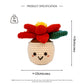Crochet Red Flower Pot Plush, Handmade Amigurumi Plant Decor Gift