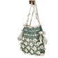 Hand-Woven Bag DIY Kit — Crochet Yarn & Materials — Hollow Cotton "Petal" Crossbody Bag (Gift)