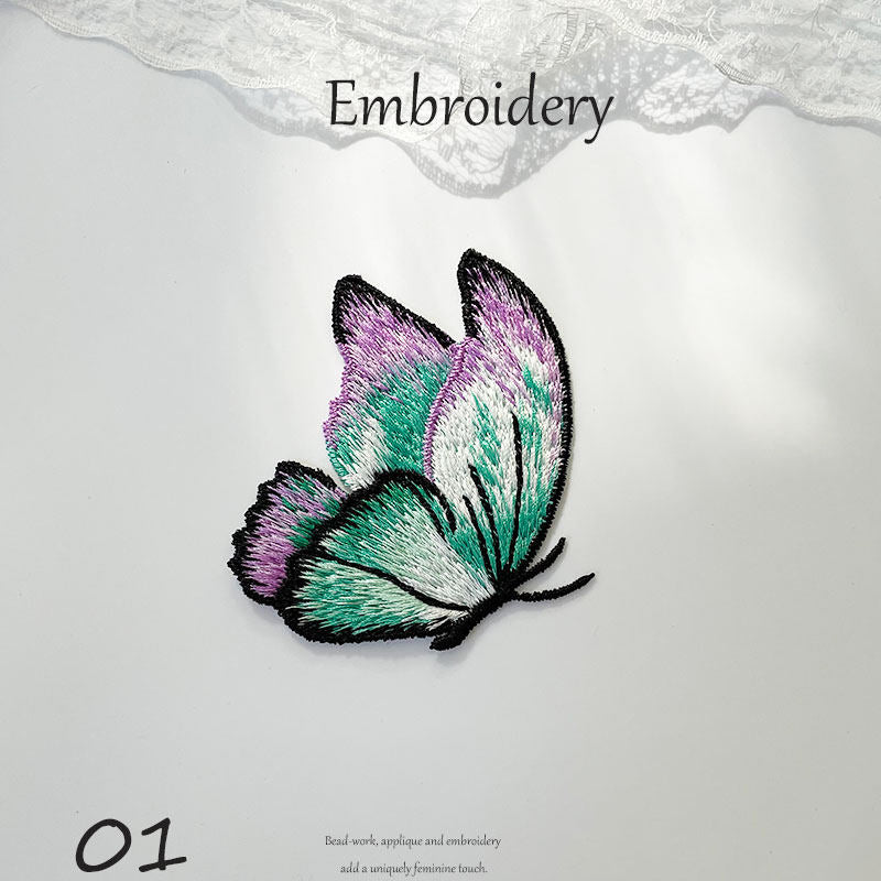 Colorful Embroidered Butterfly